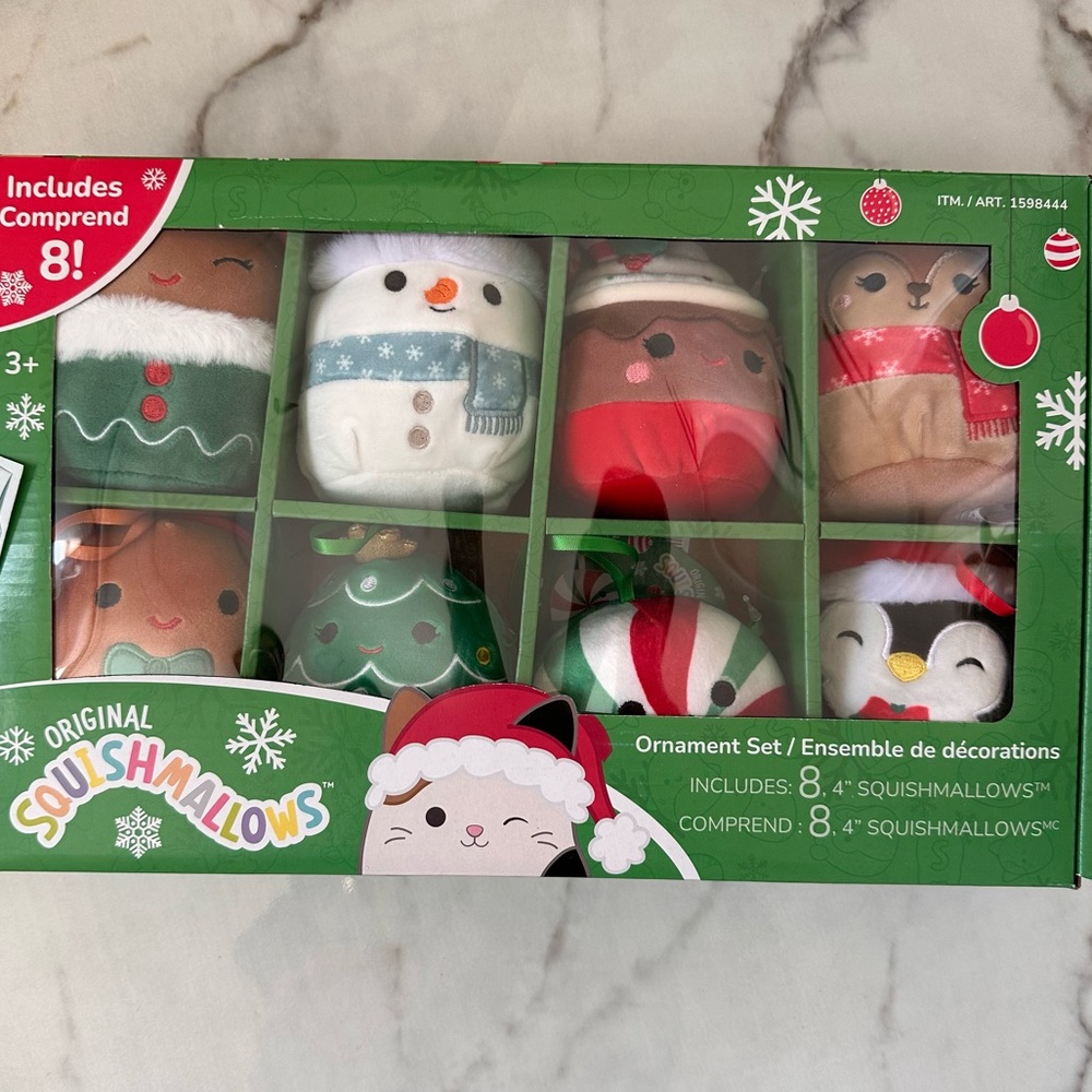 NEW Squishmallow 8 piece ornament set 🎄
